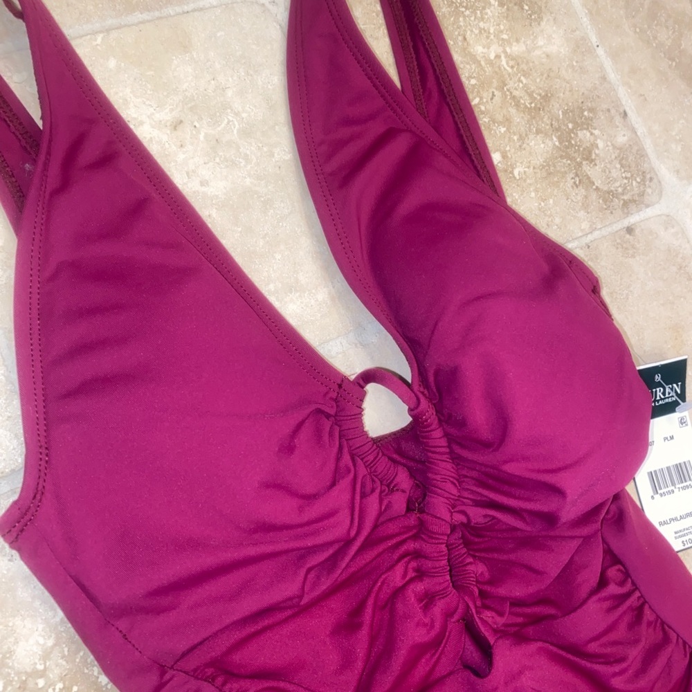 🤎💜🖤NWT Lauren Ralph Lauren Swimsuit.FIRM PRICE - Picture 3 of 6